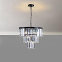 Dante Black Crystal Chandelier - LUUGAA