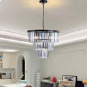 Dante Black Crystal Chandelier - LUUGAA