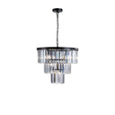 Dante Black Crystal Chandelier - LUUGAA