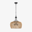 Earth Light Rattan Woven Pendant Light - LUUGAA