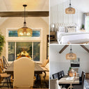 Earth Light Rattan Woven Pendant Light - LUUGAA