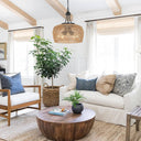 Earth Light Rattan Woven Pendant Light - LUUGAA