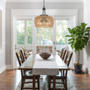 Earth Light Rattan Woven Pendant Light - LUUGAA