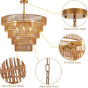 Eden Glow Rattan Woven Pendant Light - LUUGAA