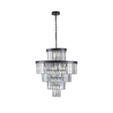 Elysian Black Crystal Chandelier - LUUGAA