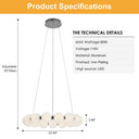Evan LED Cylinder Chandelier - LUUGAA