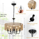Holy Rattan Woven Pendant Light - LUUGAA
