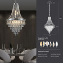 Luna Crystal Chandelier - LUUGAA