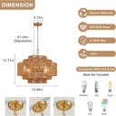 Lush Lantern Rattan Woven Pendant Light - LUUGAA