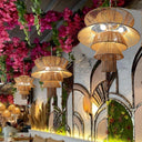Manzhu Shahua Rattan Woven Pendant Light - LUUGAA