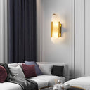 Melange Elongated Alabaster Wall Lamp - LUUGAA