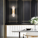 Melange Elongated Alabaster Wall Lamp - LUUGAA