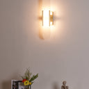 Melange Elongated Alabaster Wall Lamp - LUUGAA