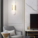 Melange Elongated Alabaster Wall Lamp - LUUGAA