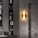 Melange Elongated Alabaster Wall Lamp - LUUGAA