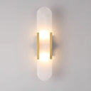 Melange Elongated Alabaster Wall Lamp - LUUGAA