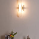 Melange Elongated Alabaster Wall Lamp - LUUGAA
