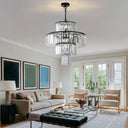 Modern Black Crystal Chandelier B - LUUGAA