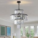 Modern Black Crystal Chandelier B - LUUGAA