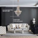 Modern Light Luxury Golden Crystal Chandelier B - LUUGAA