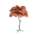 Ostrich Feather Table Lamp - LUUGAA