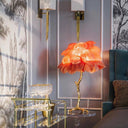 Ostrich Feather Table Lamp - LUUGAA