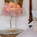 Ostrich Feather Table Lamp - LUUGAA