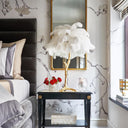 Ostrich Feather Table Lamp - LUUGAA