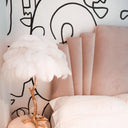 Ostrich Feather Table Lamp - LUUGAA