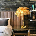 Ostrich Feather Table Lamp - LUUGAA