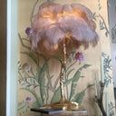 Ostrich Feather Table Lamp - LUUGAA