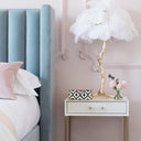 Ostrich Feather Table Lamp - LUUGAA