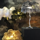 Ostrich Feather Table Lamp - LUUGAA