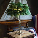 Ostrich Feather Table Lamp - LUUGAA