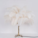 Ostrich Feather Table Lamp - LUUGAA