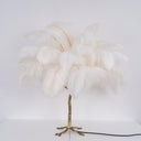 Ostrich Feather Table Lamp - LUUGAA