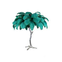 Ostrich Feather Table Lamp - LUUGAA