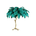 Ostrich Feather Table Lamp - LUUGAA