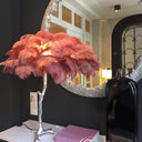 Ostrich Feather Table Lamp - LUUGAA
