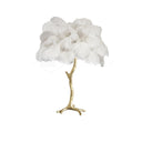 Ostrich Feather Table Lamp - LUUGAA