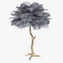 Ostrich Feather Table Lamp - LUUGAA