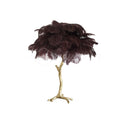 Ostrich Feather Table Lamp - LUUGAA