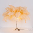 Ostrich Feather Table Lamp - LUUGAA