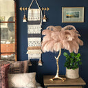 Ostrich Feather Table Lamp - LUUGAA