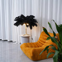 Ostrich Feather Table Lamp - LUUGAA