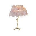 Ostrich Feather Table Lamp - LUUGAA