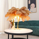 Ostrich Feather Table Lamp - LUUGAA