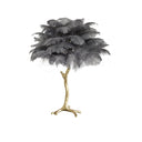 Ostrich Feather Table Lamp - LUUGAA