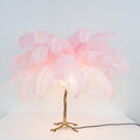 Ostrich Feather Table Lamp - LUUGAA