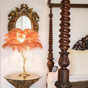 Ostrich Feather Table Lamp - LUUGAA